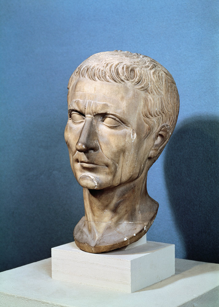 Bust of Julius Caesar (100-44 BC) from Roman