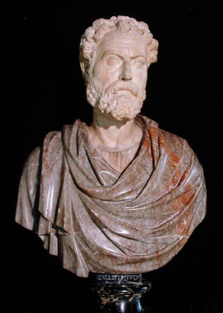 Bust of Marcus Fabius Quintilianus (35-95BC) from Roman