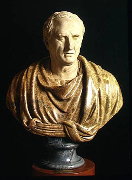 Bust of Marcus Tullius Cicero (106-43 BC) (marble & stone) from Roman