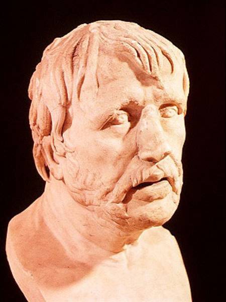 Bust of Seneca (4 BC-65 AD) from Roman