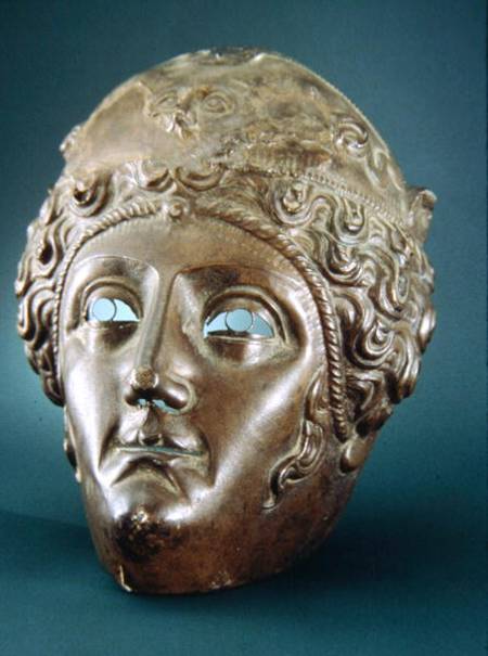 Parade mask worn by soldiers representing Amazons from Roman