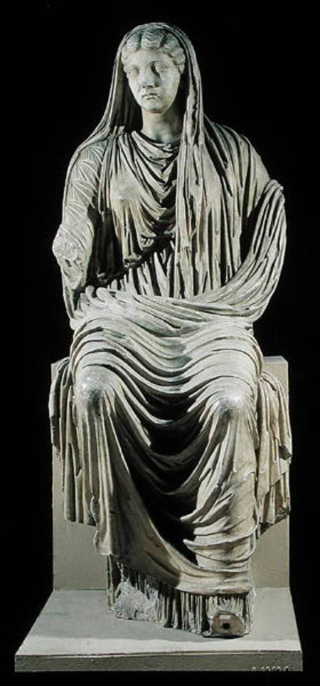 Posthumous statue of Livia (58 BC-AD 29) from Velleia from Roman
