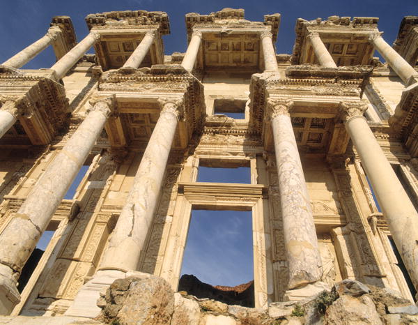 The Celsus Library, built in AD 135 (photo)  from Roman