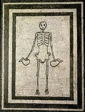 Skeleton of a cupbearer (mosaic)