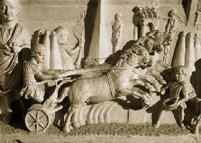 Relief depicting a chariot race