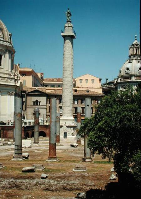 View of Trajan's Column from Roman