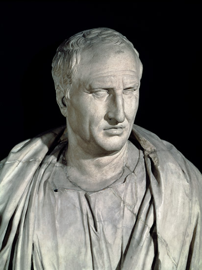Bust of Marcus Tullius Cicero (106-43 BC)  (detail of 168173) from Roman