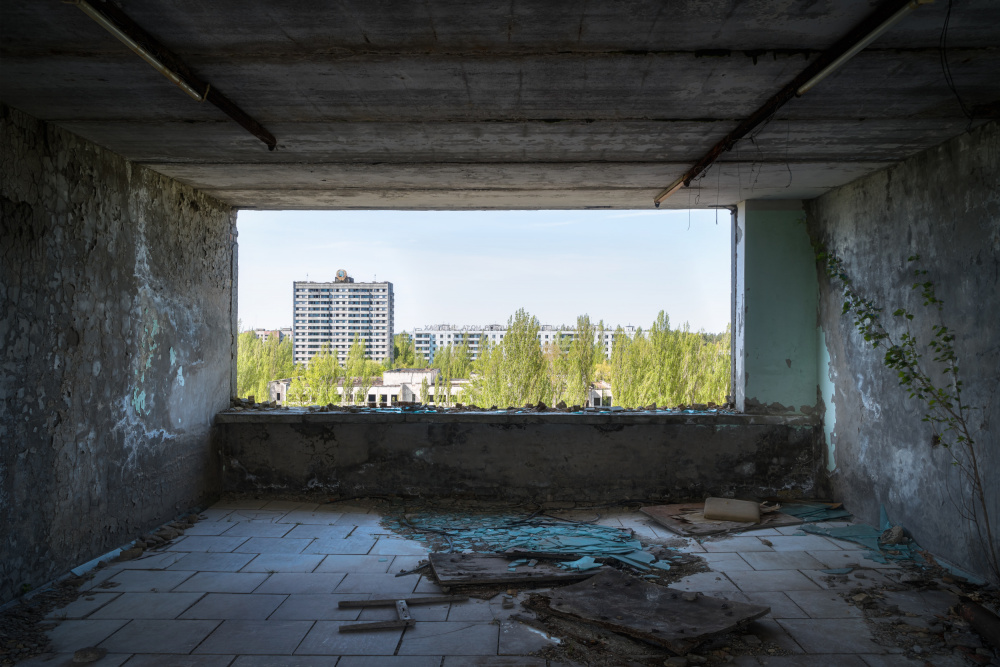 View at Pripyat in Chernobyl from Roman Robroek