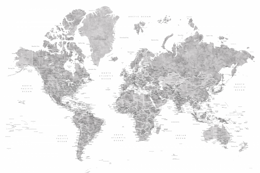Detailed world map with cities, Jimmy from Rosana Laiz Blursbyai