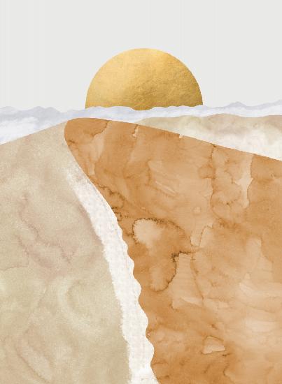 Gold sand dune