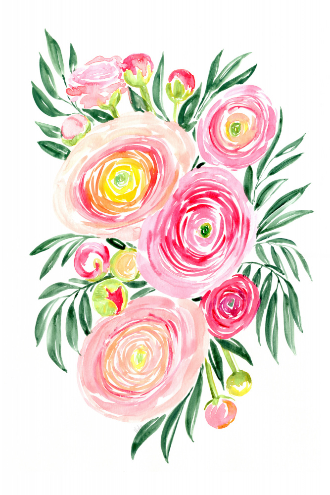 Savanna pink ranunculus bouquet from Rosana Laiz Blursbyai