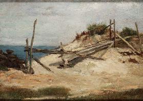 Landscape with Dunes and Fence