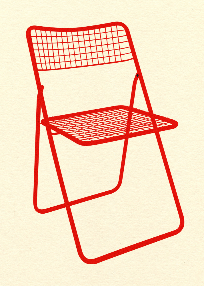 Ted Net Chair Red from Rosi Feist