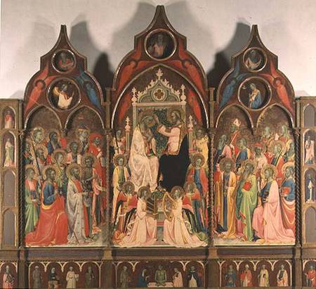 The Coronation of the Virgin from Rossello di Jacopo Franchi