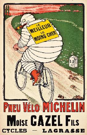 Werbeplakat für Reifen von Michelin.