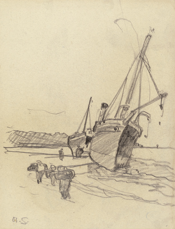 Stranded steamboat from Rudolf Gudden