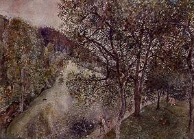 Apple trees in Goisern from Rudolf von Alt