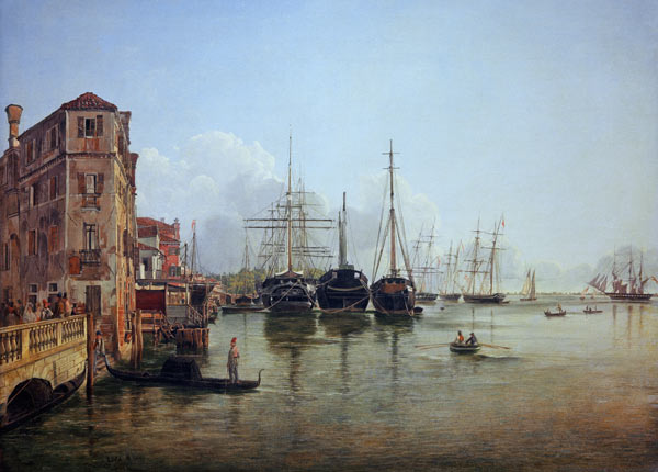 View of The Strada Nuova, Venice from Rudolf von Alt