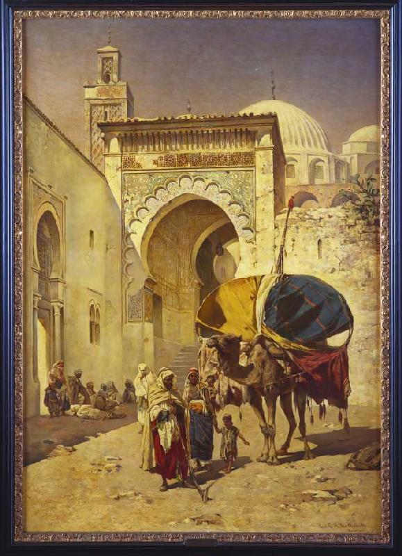 Eine arabische Straßenszene. from Rudolf Gustav Müller Wiesbaden