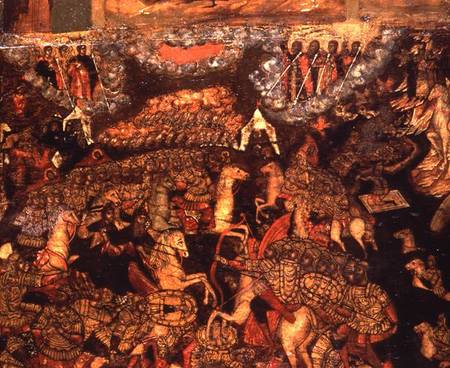 Battle between the Russian and Tatar troops in 1380 from Russian School