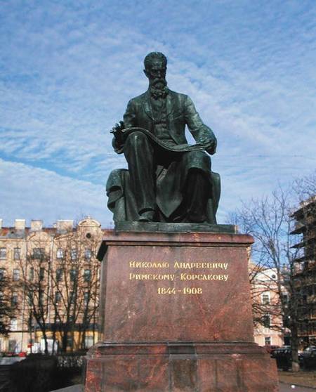 Monument to Rimsky-Korsakov (1844-1908) from Russian School