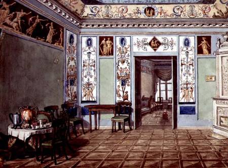 Neo-Classical Etruscan Breakfast Room from Russian School