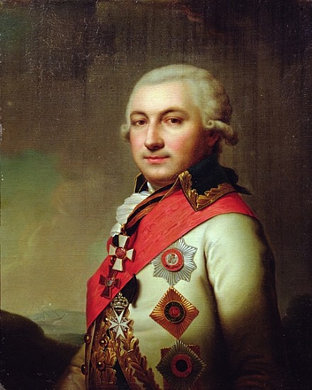 Portrait of Admiral Jose (Osip) de Ribas, after 1796 from Russian School