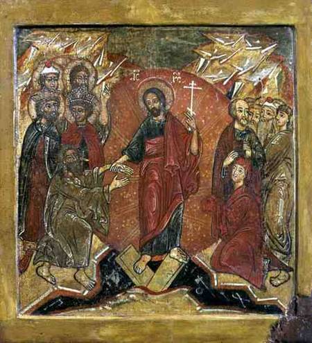The Resurrection and The Descent into Hell (Anastasis) from Russian School