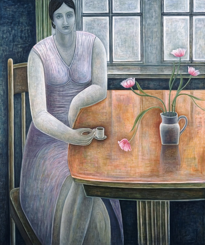 Woman with Small Cup, 2007 (oil on canvas)  from Ruth  Addinall