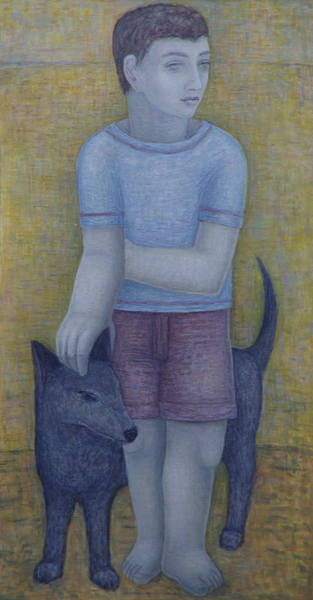 Boy with Dog from Ruth  Addinall