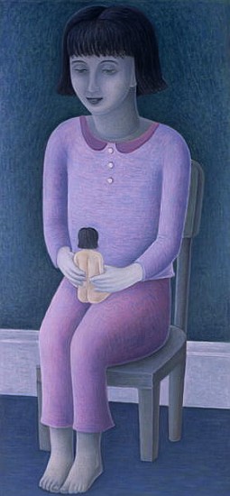 Girl and Doll, 2003 (oil on canvas)  from Ruth  Addinall