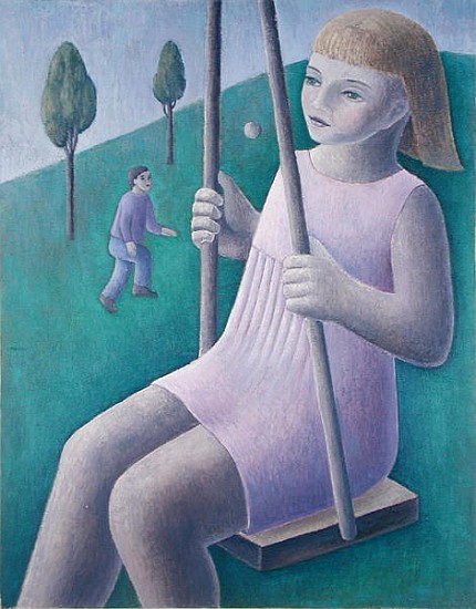 Girl on Swing, 1996 (oil on canvas)  from Ruth  Addinall