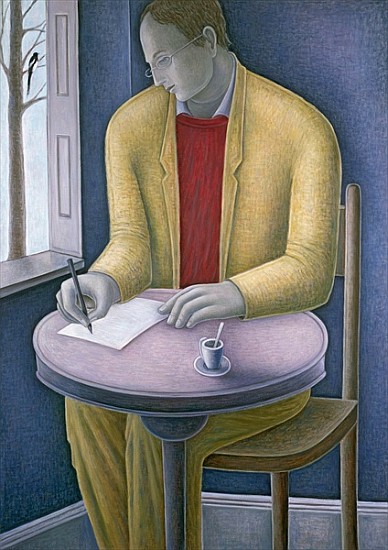 Man Writing, 2004 (oil on canvas)  from Ruth  Addinall