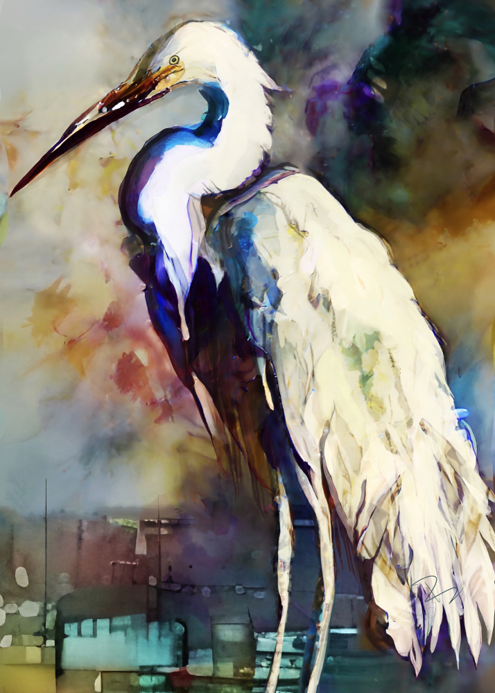 Egret After the Storm from Ruth Day