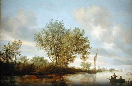 River Landscape from Salomon van Ruysdael