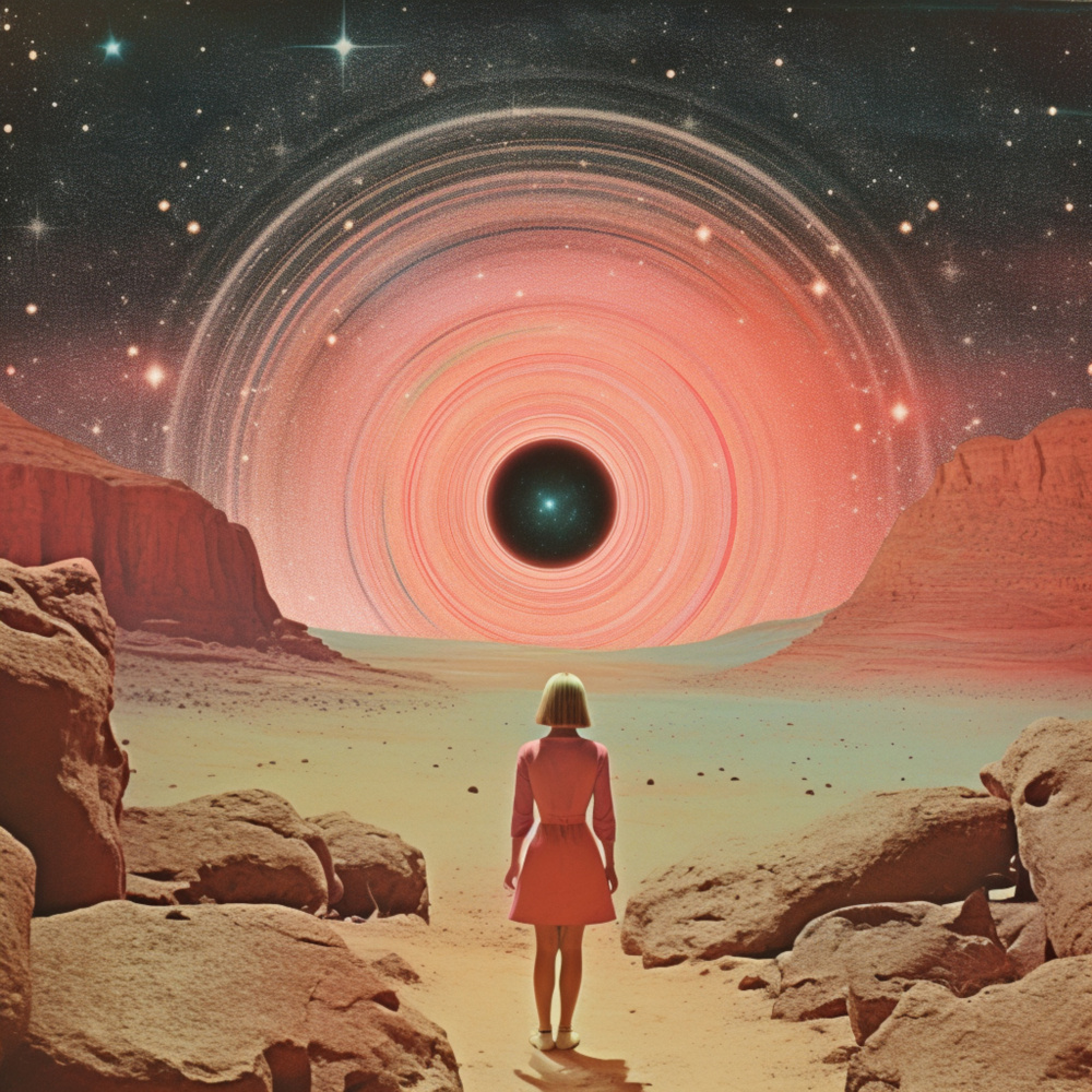 Through Time and Space Collage Art from Samantha Hearn