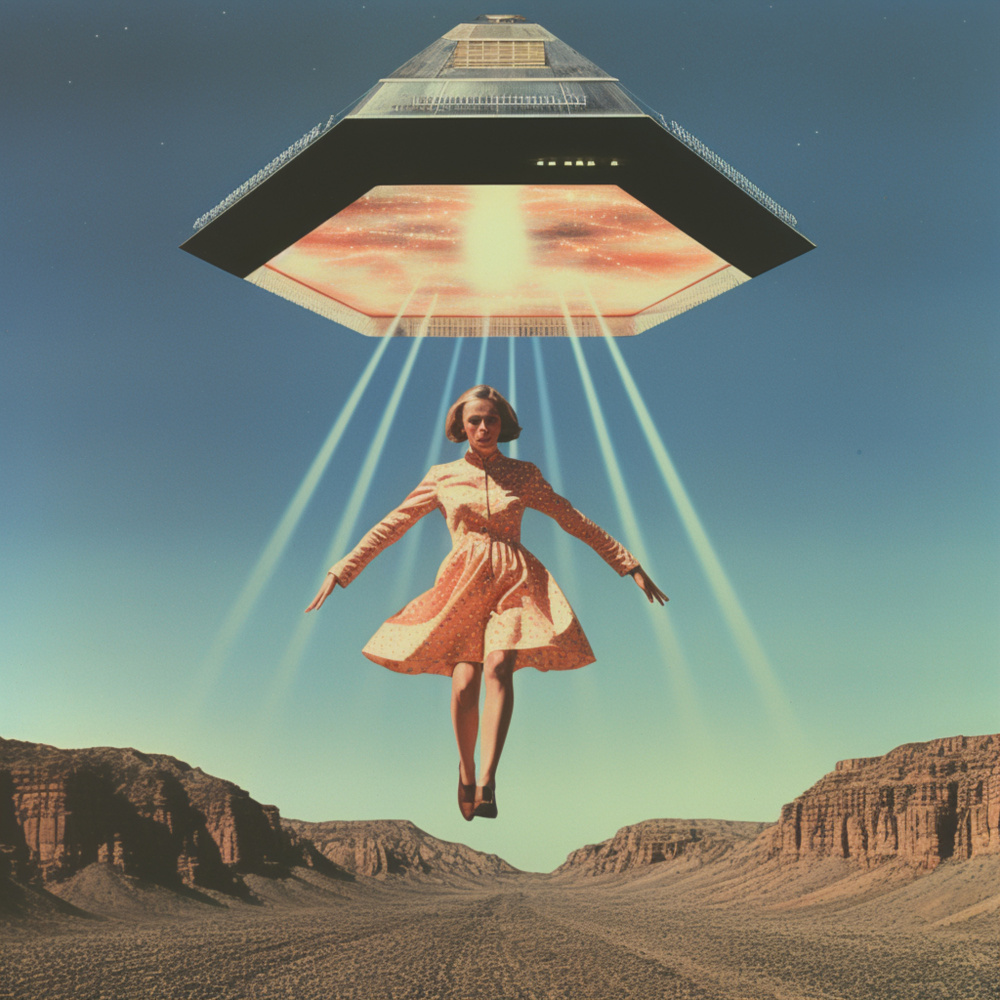 Abducted Collage Art from Samantha Hearn