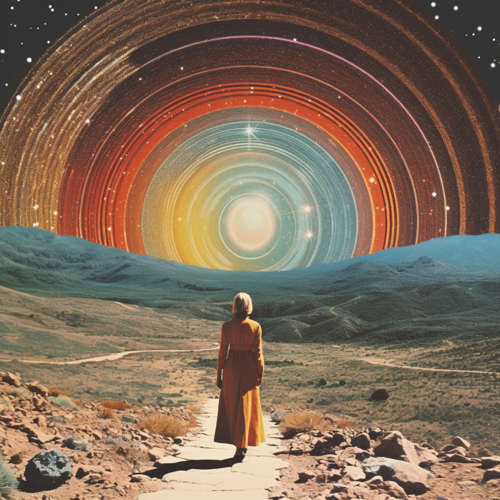 Into The Unknown Collage Art from Samantha Hearn