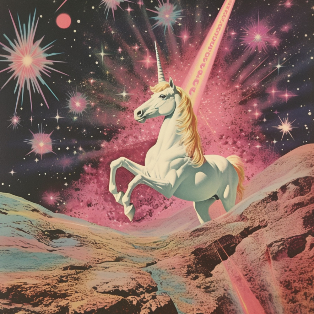 Magic Unicorn Collage Art from Samantha Hearn