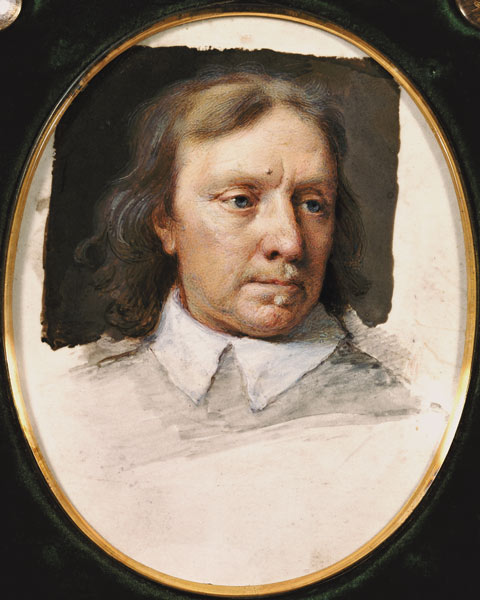 Miniature of Oliver Cromwell (unfinished) from Samuel Cooper
