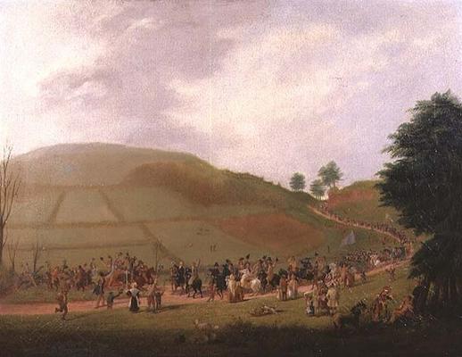 The Election Procession of Sir William Miles (1797-1878) (oil on canvas) from Samuel Griffiths Tovey