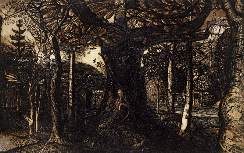 The Skirts of a Wood from Samuel Palmer