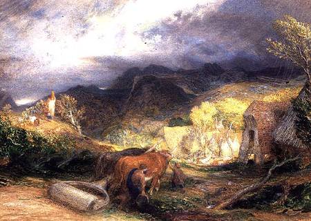 The Bellman with Oxen from Samuel Palmer