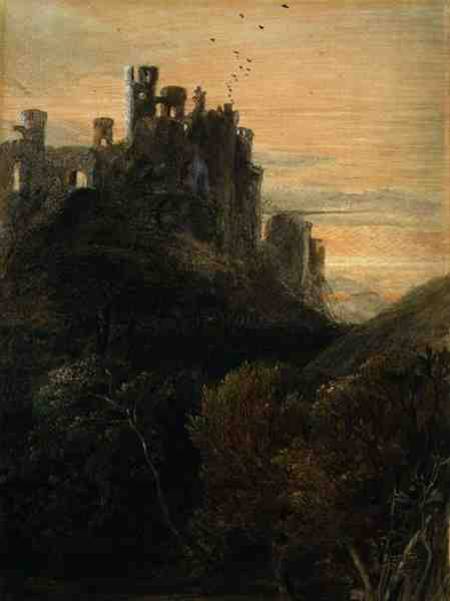 Enchanted Castle (w/c and gouache on paper) from Samuel Palmer