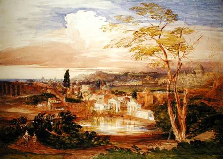 Rome from the Borghese Gardens from Samuel Palmer