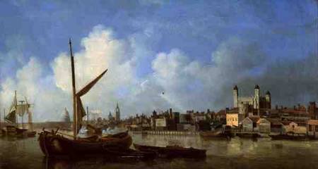 View of the River Thames, near the Tower of London from Samuel Scott