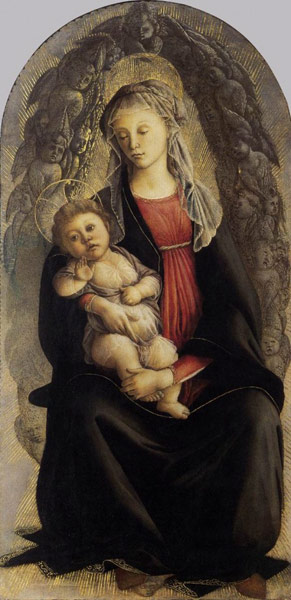 Madonna with child and a glory from Sandro Botticelli
