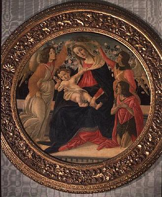 Madonna and Child with Angels and St. John from Sandro Botticelli
