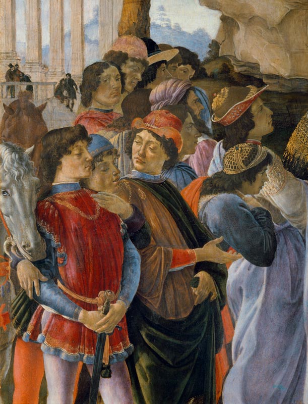 Botticelli / Adoration of Kings, Detail from Sandro Botticelli