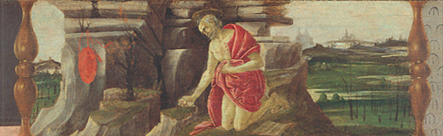 Altar von San Marco: der büssende Hl. Hieronymus. from Sandro Botticelli